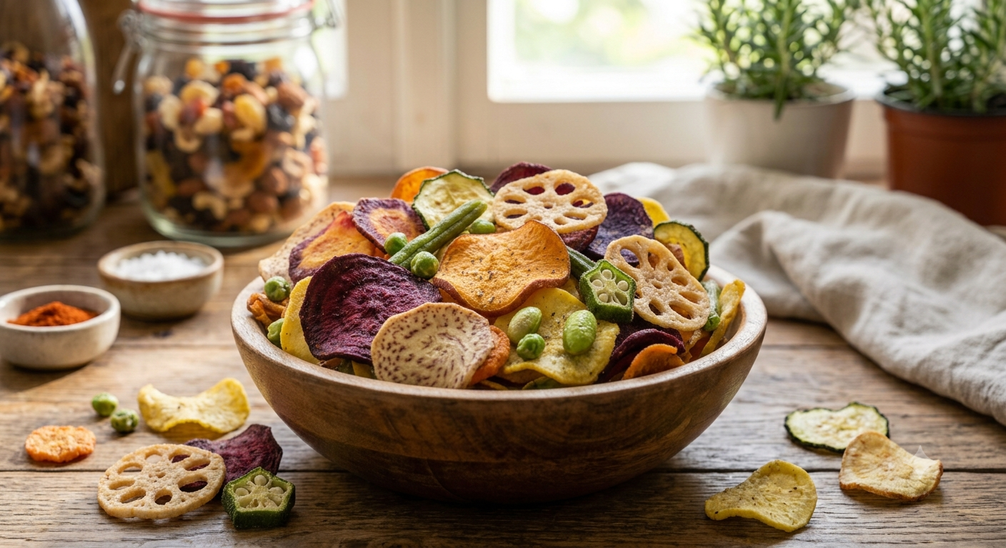 Mixed Vacuum Fried Vegetable Chips
